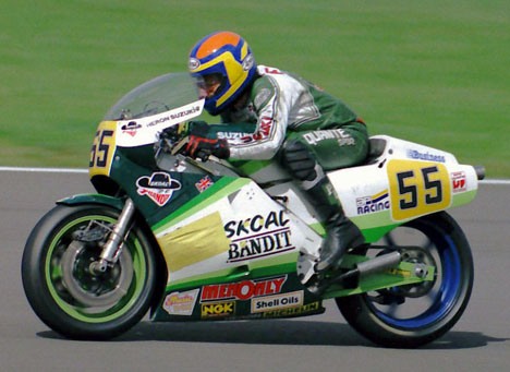 Paul Lewis racing in 1985