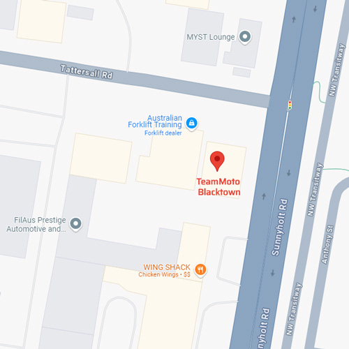 TeamMoto Blacktown Google Map