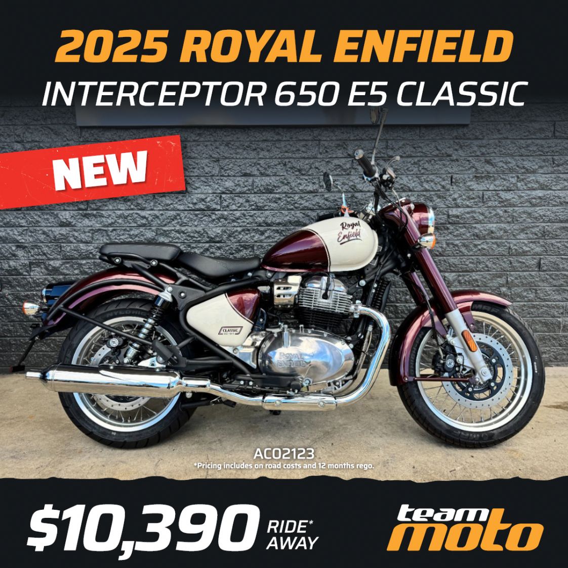 2025 Royal Enfield Interceptor 650 E5 Classic