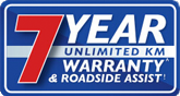 7 Year Warranty and Roadside Assist